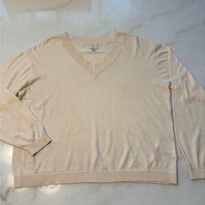a new day Women's V-Neck Sweater in Light Cream
